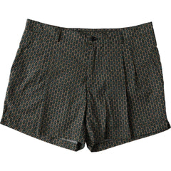 Dolce & Gabbana Brown Patterned Beachwear Swim Shorts Swimwear -   -  Dolce & Gabbana.