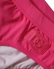 Dolce & Gabbana Pink Nylon DG Logo Beachwear Brief Swimwear Men -   -  Dolce & Gabbana.
