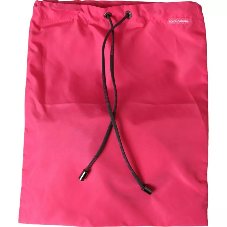 Dolce & Gabbana Pink Nylon DG Logo Beachwear Brief Swimwear Men -   -  Dolce & Gabbana.
