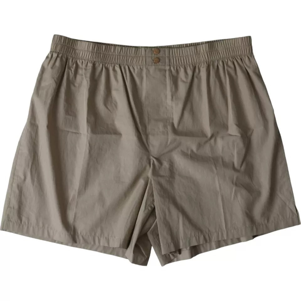 Dolce & Gabbana Brown Cotton Regular Boxer Shorts Underwear -   -  Dolce & Gabbana.