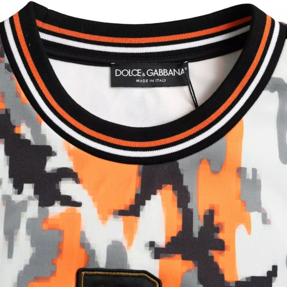Dolce & Gabbana Multicolor Camouflage Crew Neck Pullover Sweater -   -  Dolce & Gabbana.