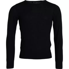 Dolce & Gabbana Black Cashmere Crew Neck Pullover Sweater -   -  Dolce & Gabbana.