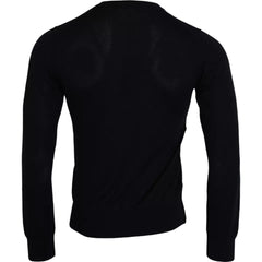 Dolce & Gabbana Black Cashmere Crew Neck Pullover Sweater -   -  Dolce & Gabbana.