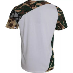 Dolce & Gabbana White Camouflage Stars Crew Neck Men T-shirt -   -  Dolce & Gabbana.