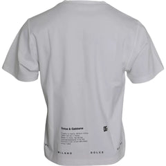Dolce & Gabbana White Red Lips Print Cotton Men T-shirt -   -  Dolce & Gabbana.