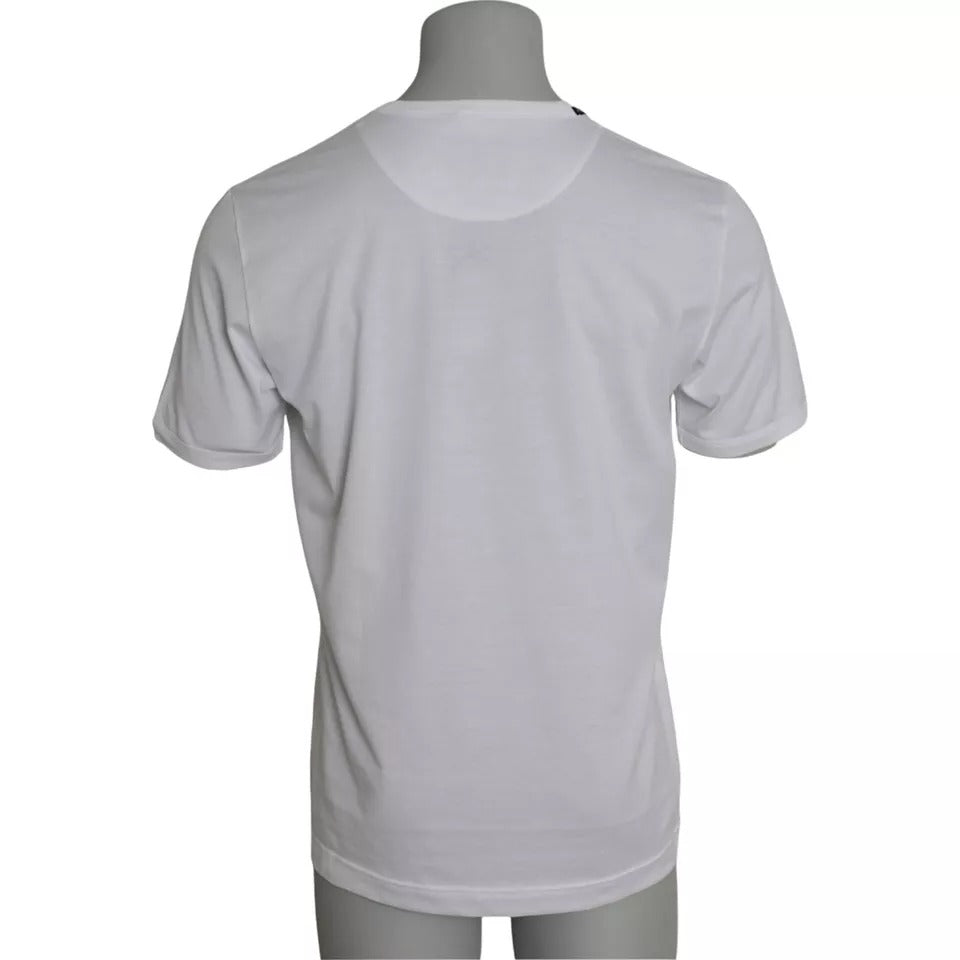 Dolce & Gabbana White Cotton Round Neck Short Sleeves T-shirt -   -  Dolce & Gabbana.