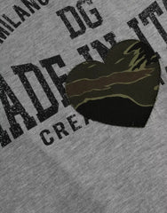 Dolce & Gabbana Gray Graphic Print Cotton Round Neck T-shirt -   -  Dolce & Gabbana.