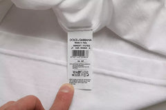 Dolce & Gabbana White Cotton Round Neck Short Sleeve T-shirt -   -  Dolce & Gabbana.