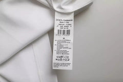 Dolce & Gabbana White Cotton Round Neck Short Sleeve T-shirt -   -  Dolce & Gabbana.