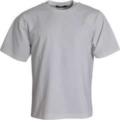 Dolce & Gabbana White Cotton Round Neck Short Sleeve T-shirt -   -  Dolce & Gabbana.