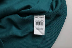 Dolce & Gabbana Blue Green Cotton Round Neck Short Sleeves T-shirt -   -  Dolce & Gabbana.