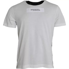 Dolce & Gabbana Black White Camouflage Round Neck T-shirt -   -  Dolce & Gabbana.
