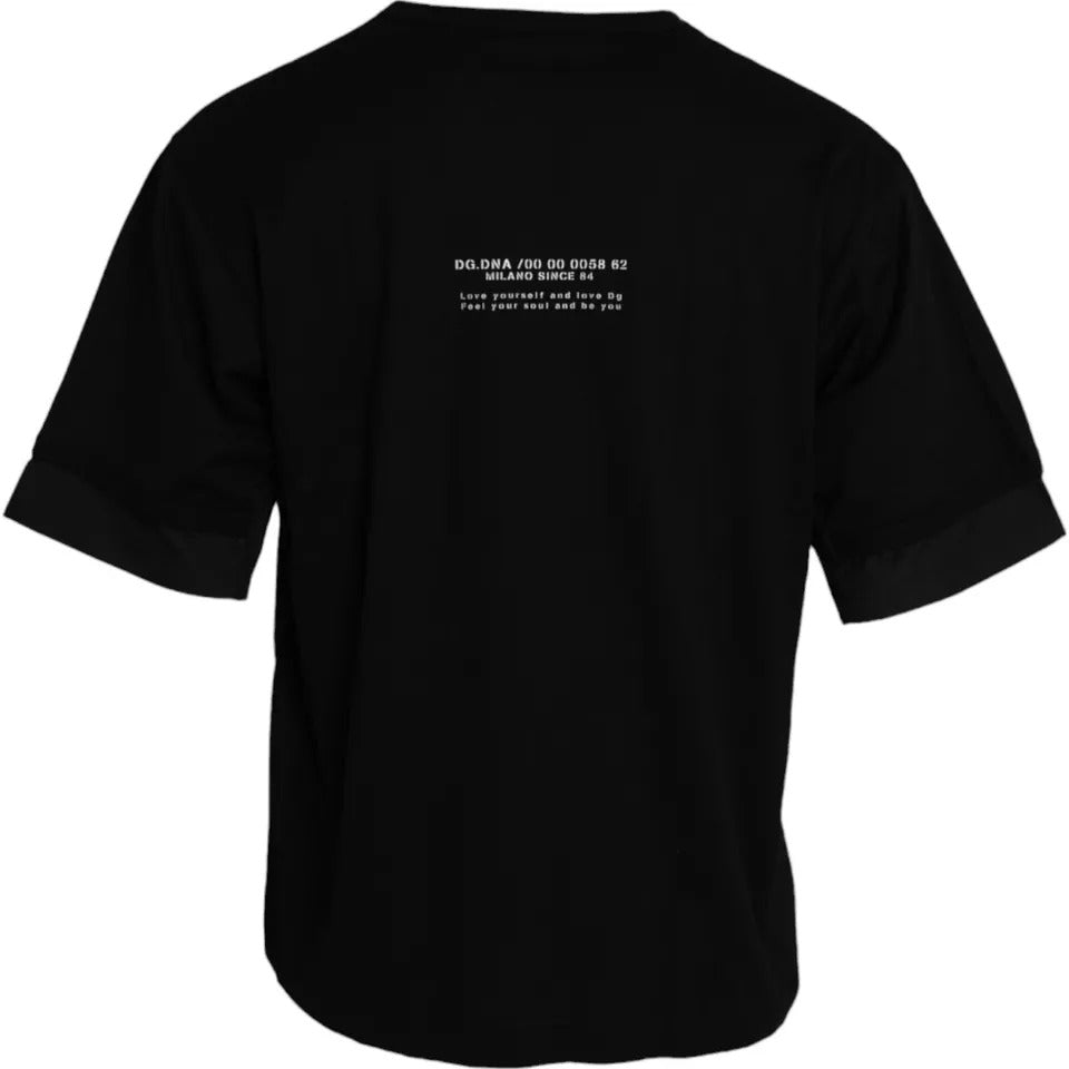Dolce & Gabbana Black Cotton Pocket Short Sleeves Men T-shirt -   -  Dolce & Gabbana.