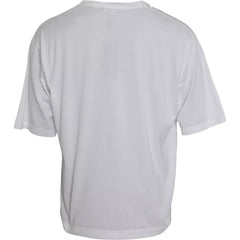 Dolce & Gabbana White Cotton Round Neck Short Sleeve T-shirt -   -  Dolce & Gabbana.