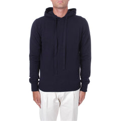 Alpha Studio Blue Wool Men's Hoodie -   -  Alpha Studio.