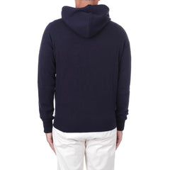 Alpha Studio Blue Wool Men's Hoodie -   -  Alpha Studio.