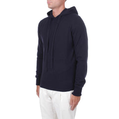 Alpha Studio Blue Wool Men's Hoodie -   -  Alpha Studio.