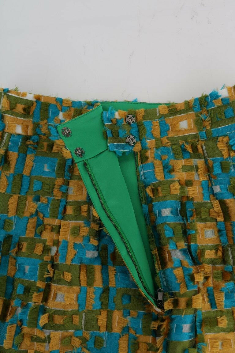 Dolce & Gabbana Multicolor Jacquard Straight Pencil Skirt -   -  Dolce & Gabbana.