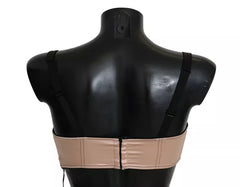 Dolce & Gabbana Black Straps Pink Balconcino Bra -   -  Dolce & Gabbana.