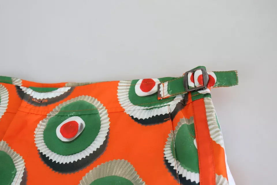 Dolce & Gabbana Orange Cupcake Beachwear Shorts Swimwear -   -  Dolce & Gabbana.