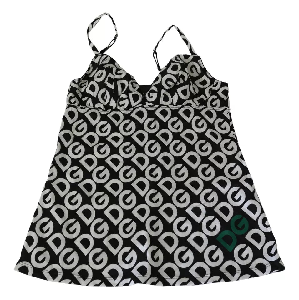 Dolce & Gabbana Black DG Mania Print Sleeveless Swimwear -   -  Dolce & Gabbana.