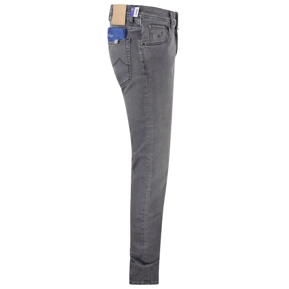 Jacob Cohen Gray Cotton Jeans & Pant -   -  Jacob Cohen.