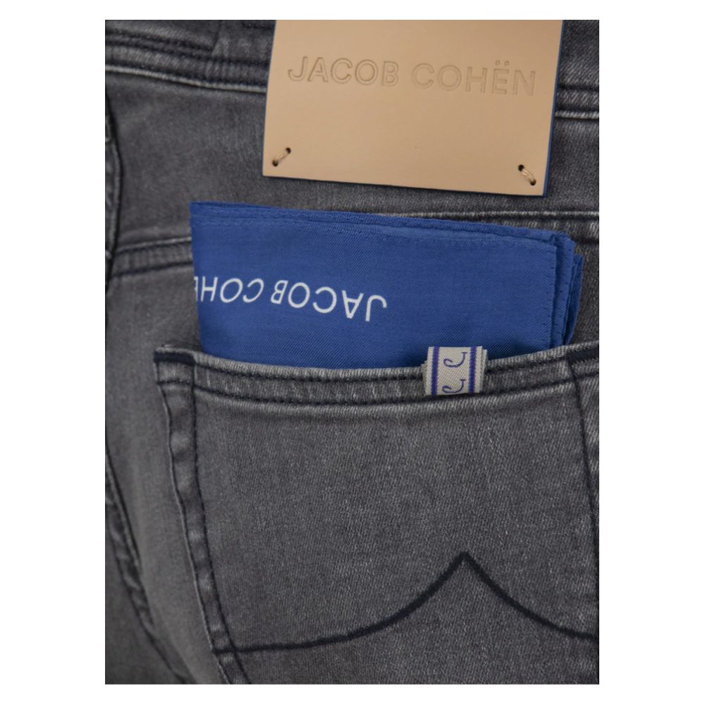 Jacob Cohen Gray Cotton Jeans & Pant -   -  Jacob Cohen.