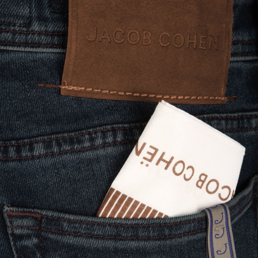 Jacob Cohen Blue Cotton Men's Slim Fit Jean -   -  Jacob Cohen.