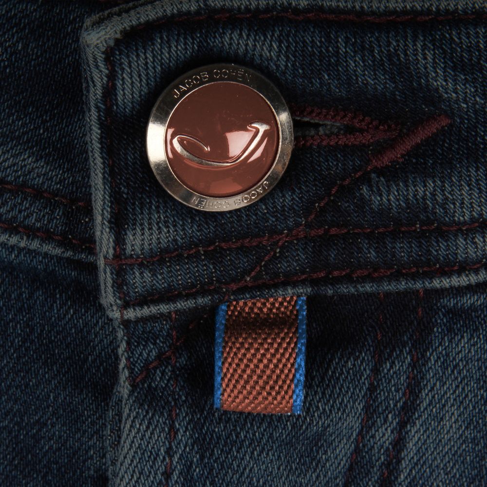 Jacob Cohen Blue Cotton Men's Slim Fit Jean -   -  Jacob Cohen.