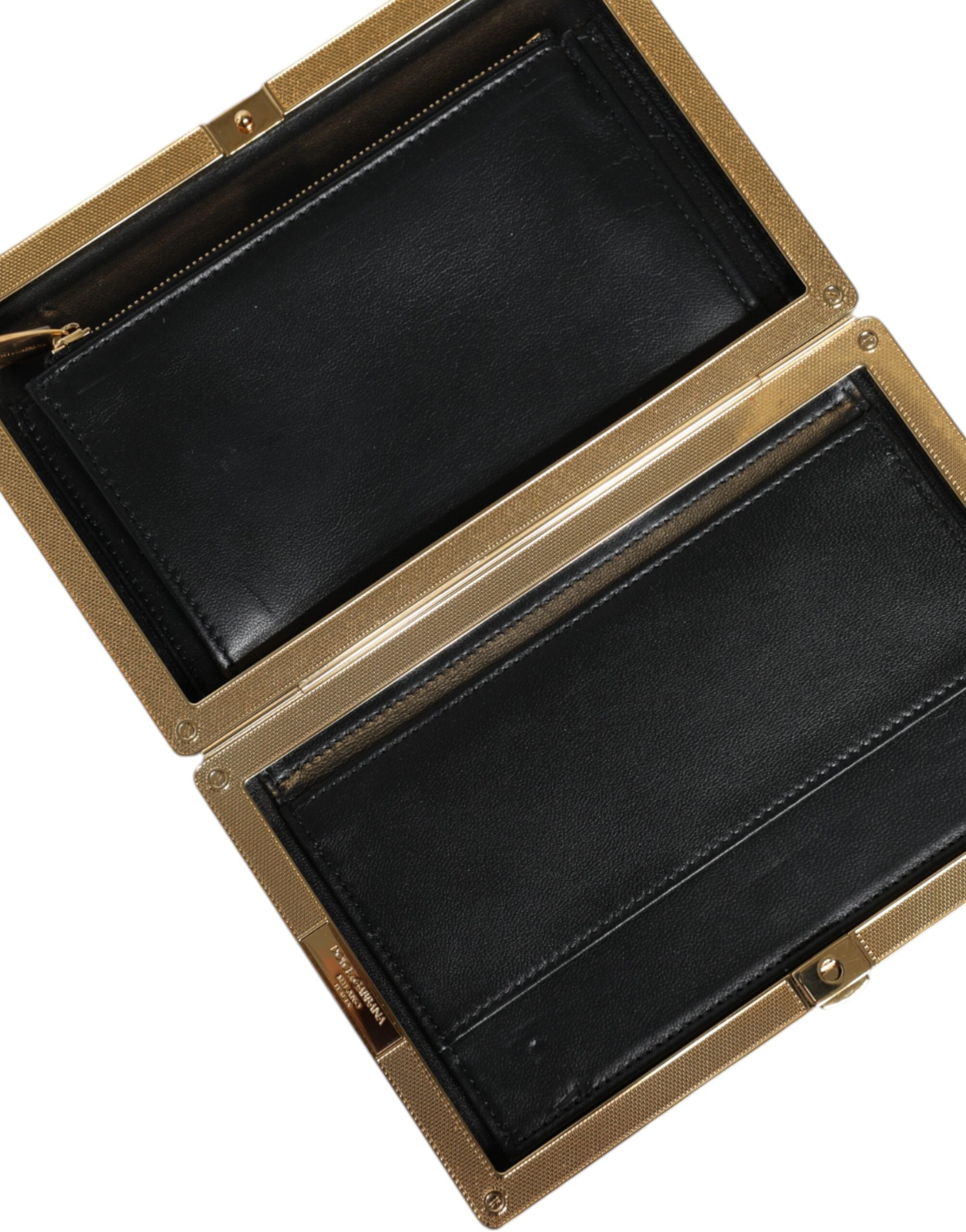 Dolce & Gabbana Multicolor Floral Gold Frame Clutch Evening Purse Bag -  Luxury Clutch Bag for Women -  Dolce & Gabbana.