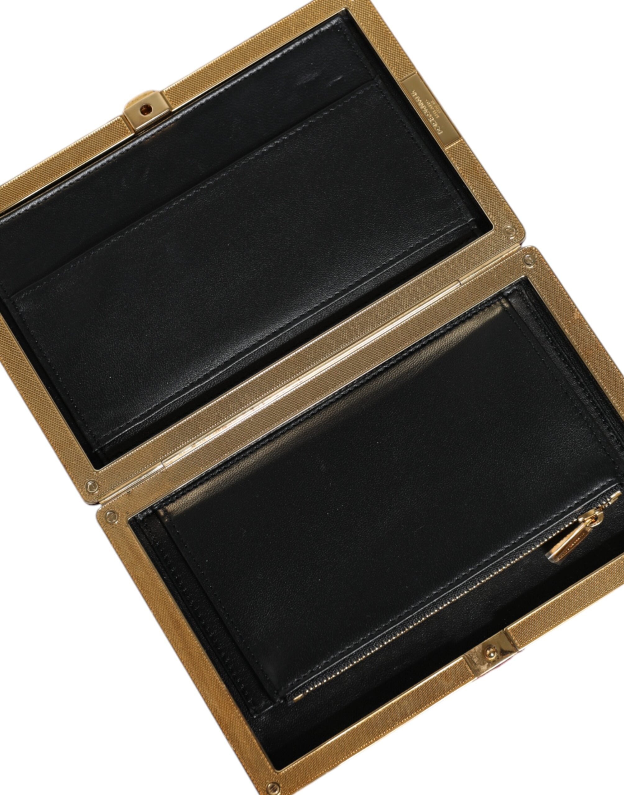 Dolce & Gabbana Red Velvet Gold Frame Clutch Evening Party Purse Bag -  Luxury Clutch Bag for Women -  Dolce & Gabbana.
