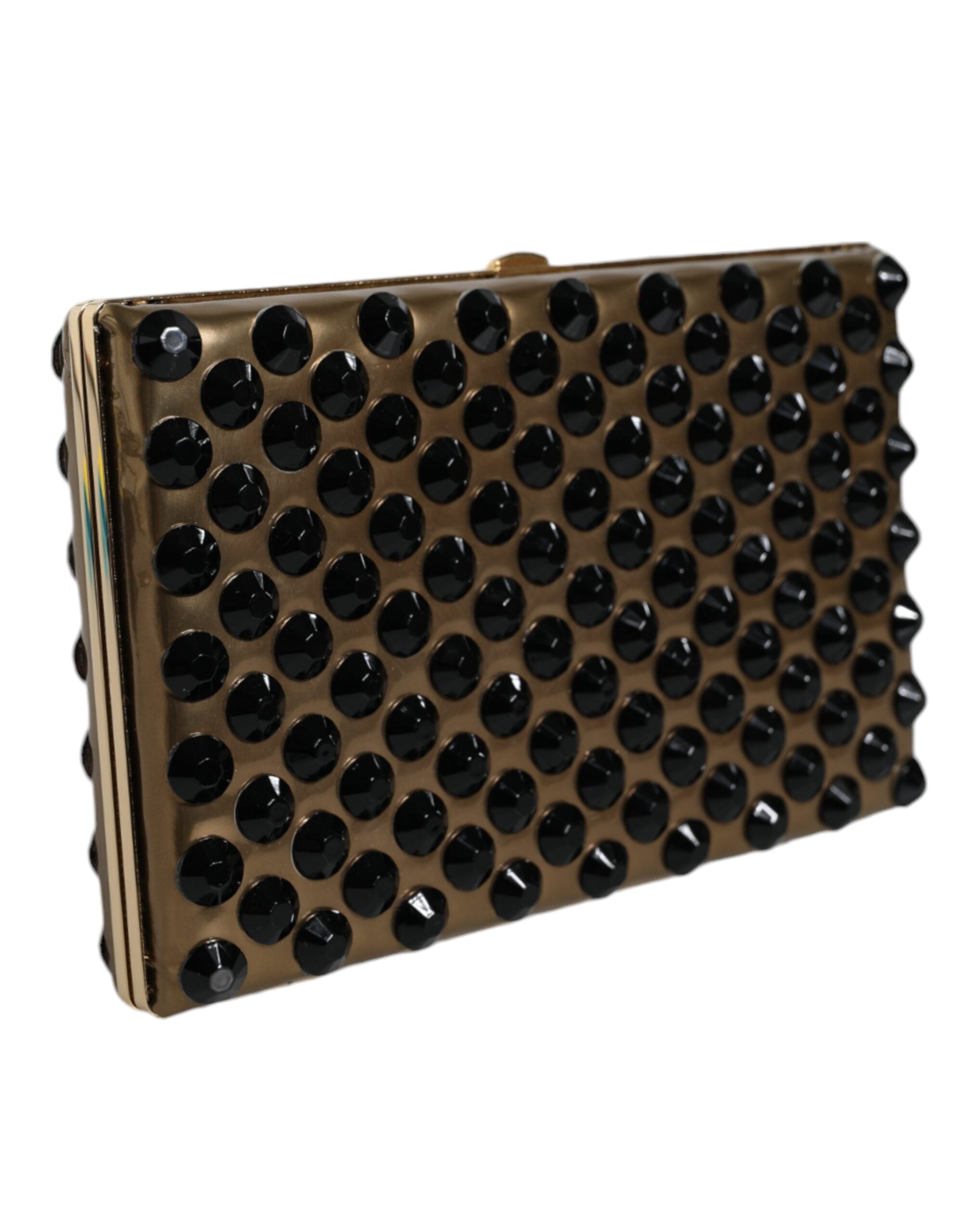 Dolce & Gabbana Gold Crystal Bifold Clutch Evening Party Women Purse Bag -  Luxury Clutch Bag for Women -  Dolce & Gabbana.