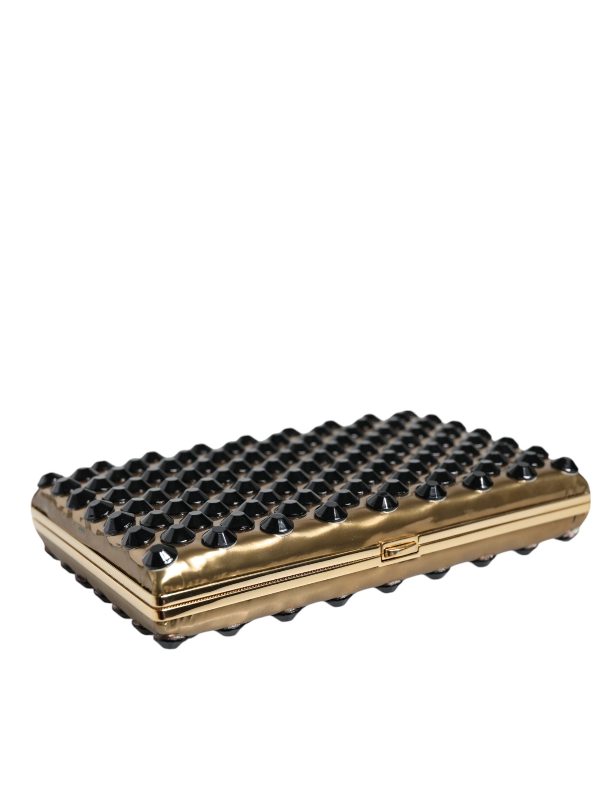 Dolce & Gabbana Gold Crystal Bifold Clutch Evening Party Women Purse Bag -  Luxury Clutch Bag for Women -  Dolce & Gabbana.
