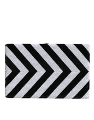 Dolce & Gabbana Black White Gold Frame Clutch Evening Party Purse Bag -  Luxury Clutch Bag for Women -  Dolce & Gabbana.