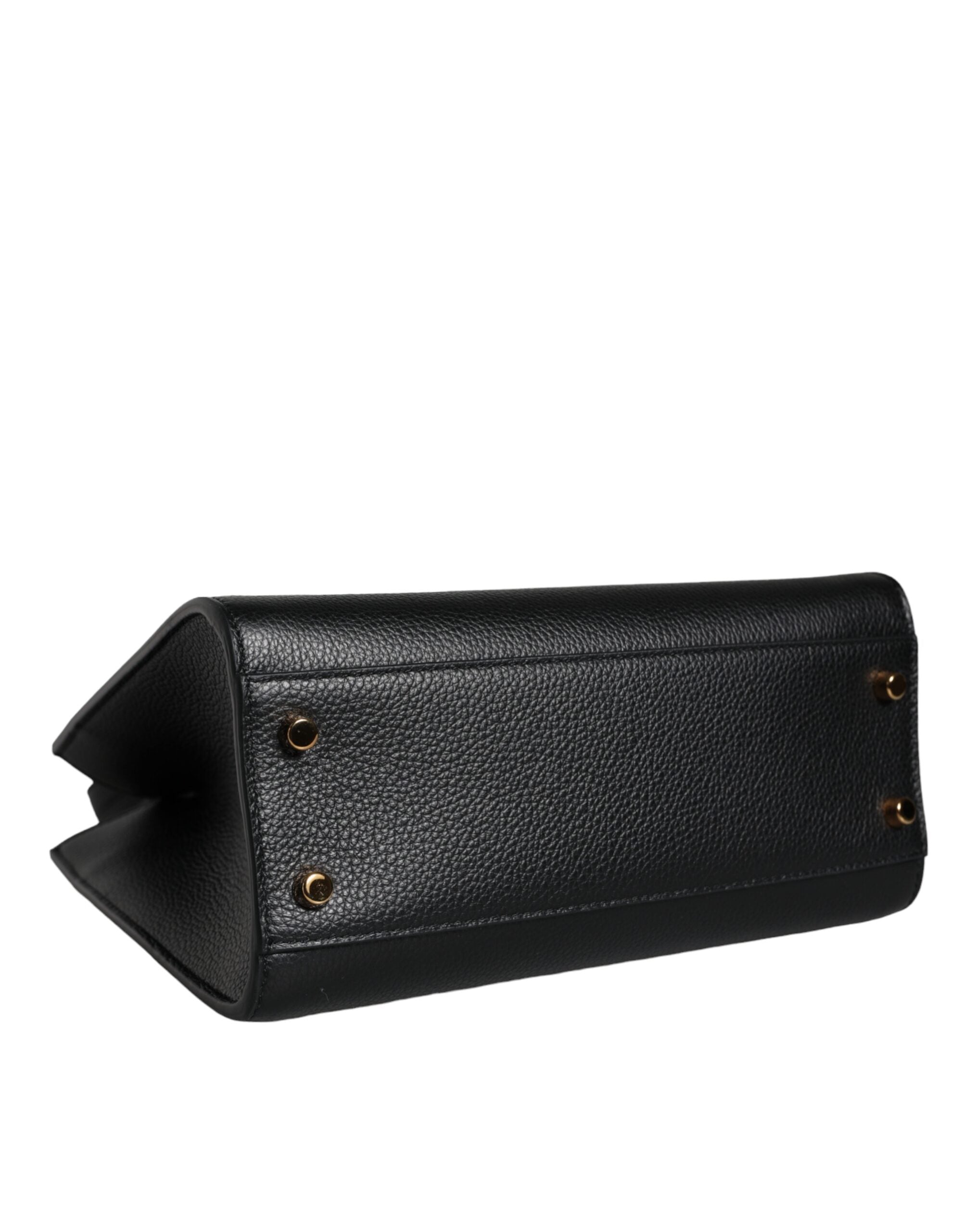 Versace Black Small Leather TopHandle Shoulder Crossbody Bag -  Luxury Cross Body Bag for Women -  Versace.