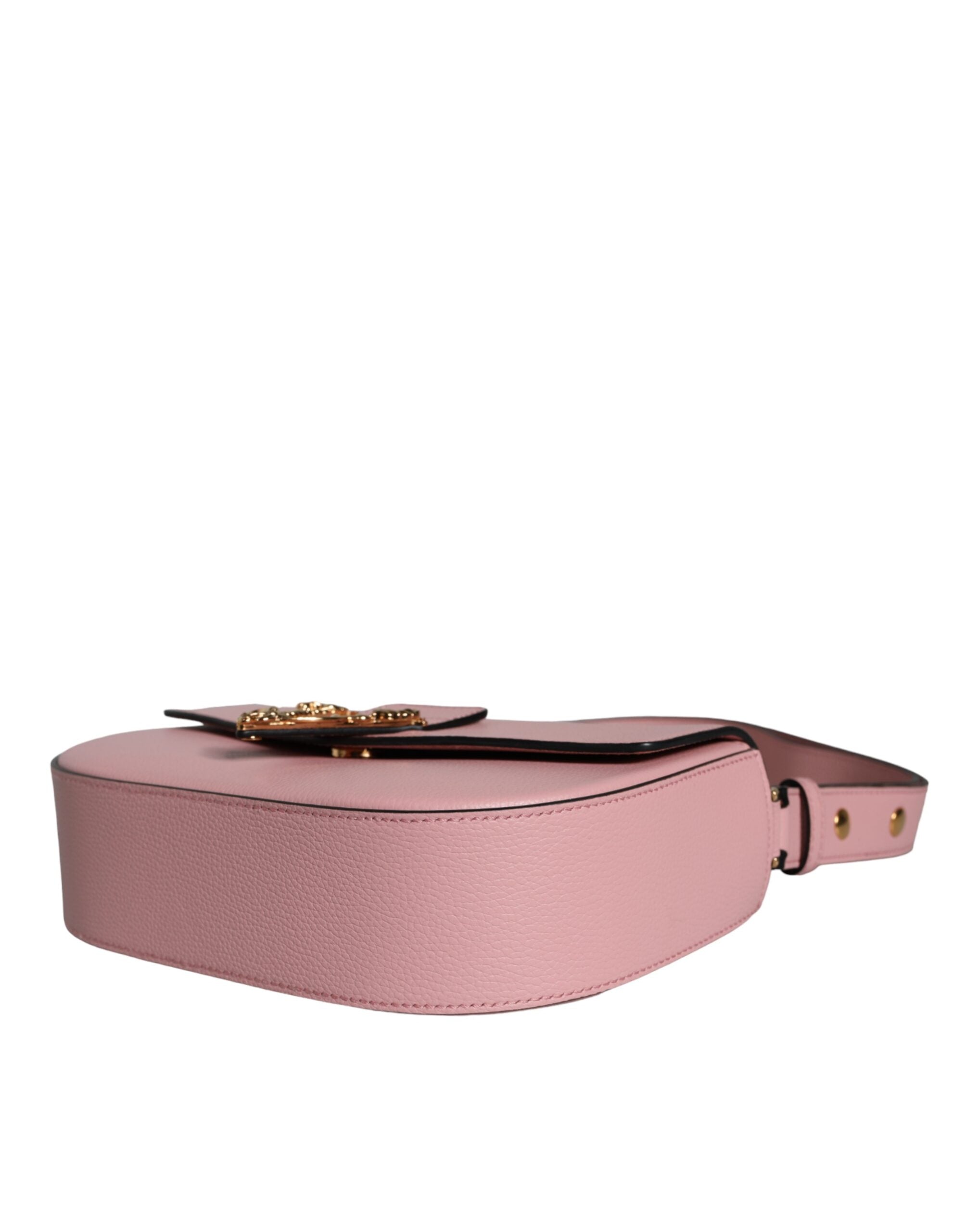 Versace Pink Grainy Calf Leather Logo Crossbody Shoulder Bag -  Luxury Shoulder Bag for Women -  Versace.
