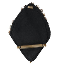 Dolce & Gabbana Gold Tone Brass Sacred Heart Crystal Embellished Brooch -   -  Dolce & Gabbana.