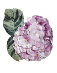 Dolce & Gabbana Multicolor Hydrangea Gold Brass Pin Brooch -   -  Dolce & Gabbana.