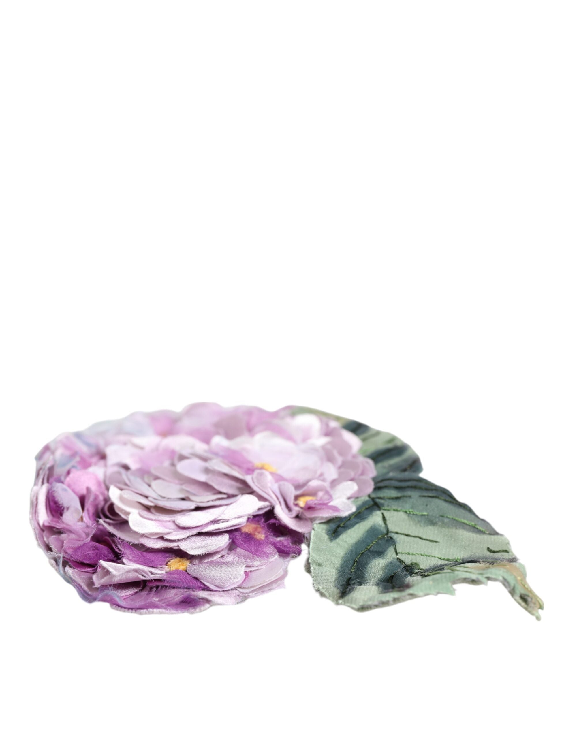 Dolce & Gabbana Multicolor Hydrangea Gold Brass Pin Brooch -   -  Dolce & Gabbana.