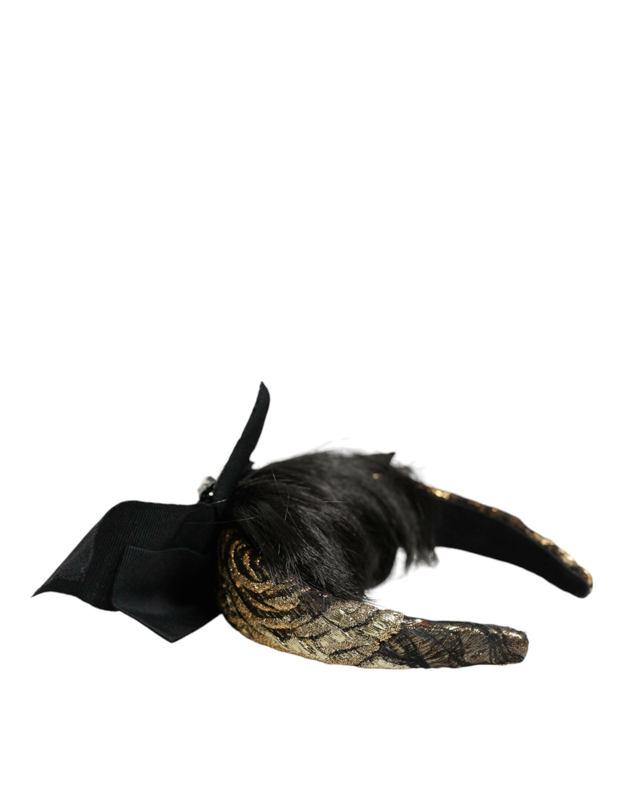Dolce & Gabbana Black Hair Parrucchiera Crystal Headband Diadem -   -  Dolce & Gabbana.