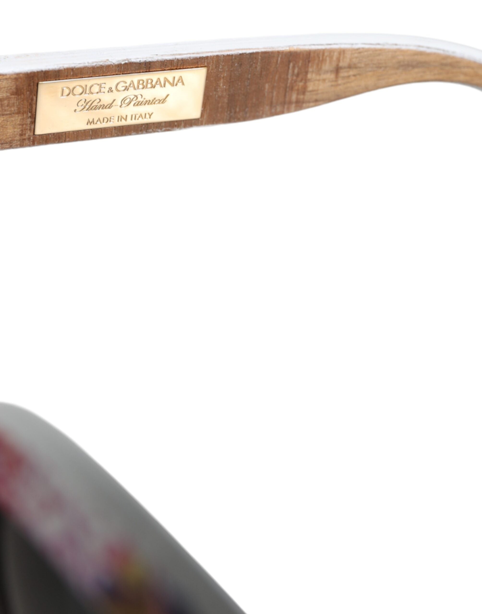 Dolce & Gabbana Multicolor Wood Crystal Brass Frame Floral Hand Paint Sunglasses -  Jewellery, Women -  Dolce & Gabbana.