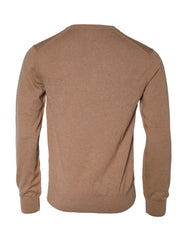 Dolce & Gabbana Brown Cashmere Knit V-neck Pullover Sweater -   -  Dolce & Gabbana.