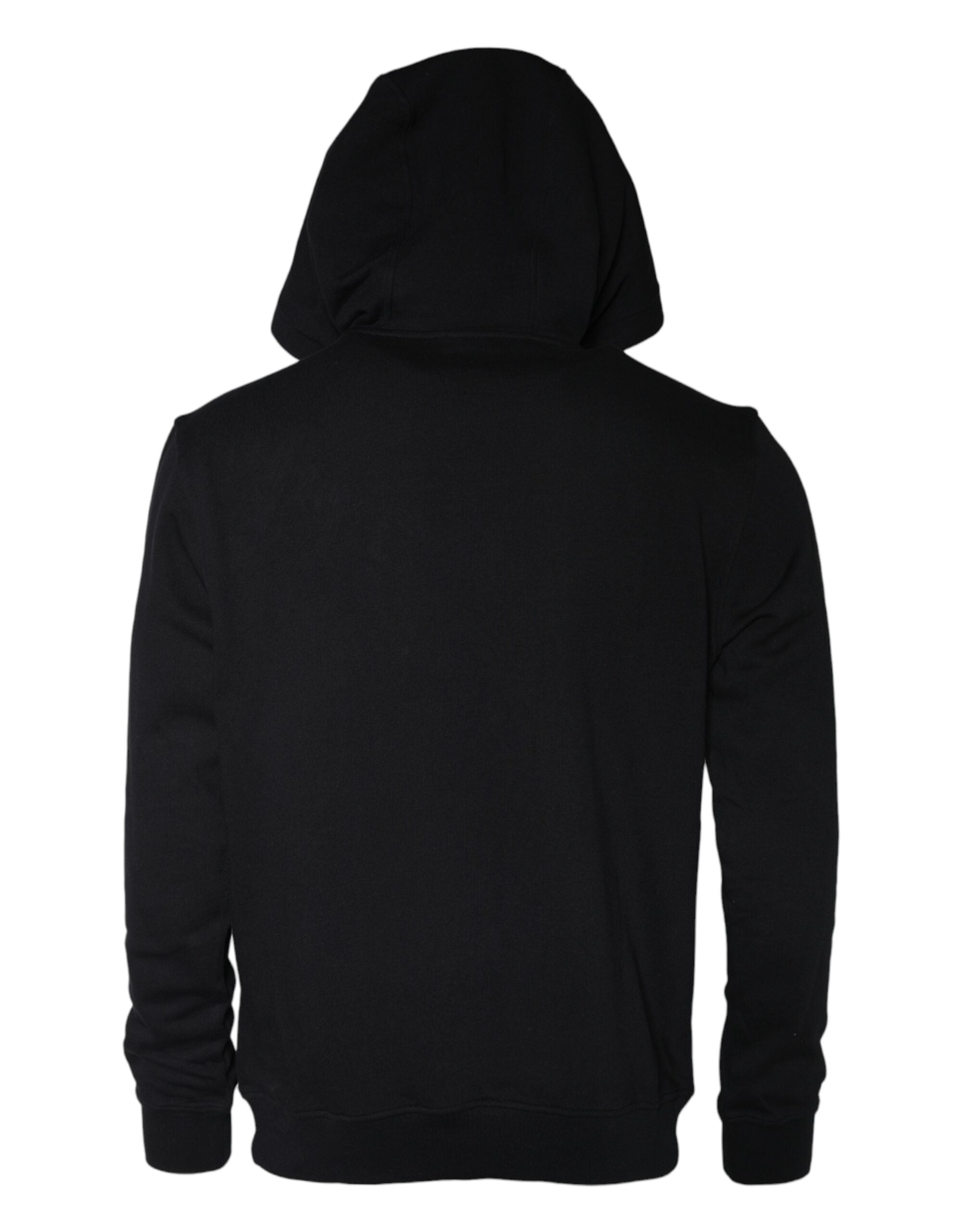 Versace Black Medusa Print Cotton HoodiePullover Sweatshirt Sweater -   -  Versace.