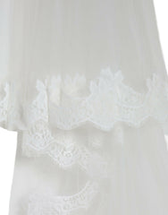 Dolce & Gabbana White Floral Lace Nylon Floor Length Wedding Veil -   -  Dolce & Gabbana.