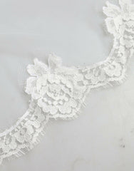 Dolce & Gabbana White Floral Lace Nylon Floor Length Wedding Veil -   -  Dolce & Gabbana.