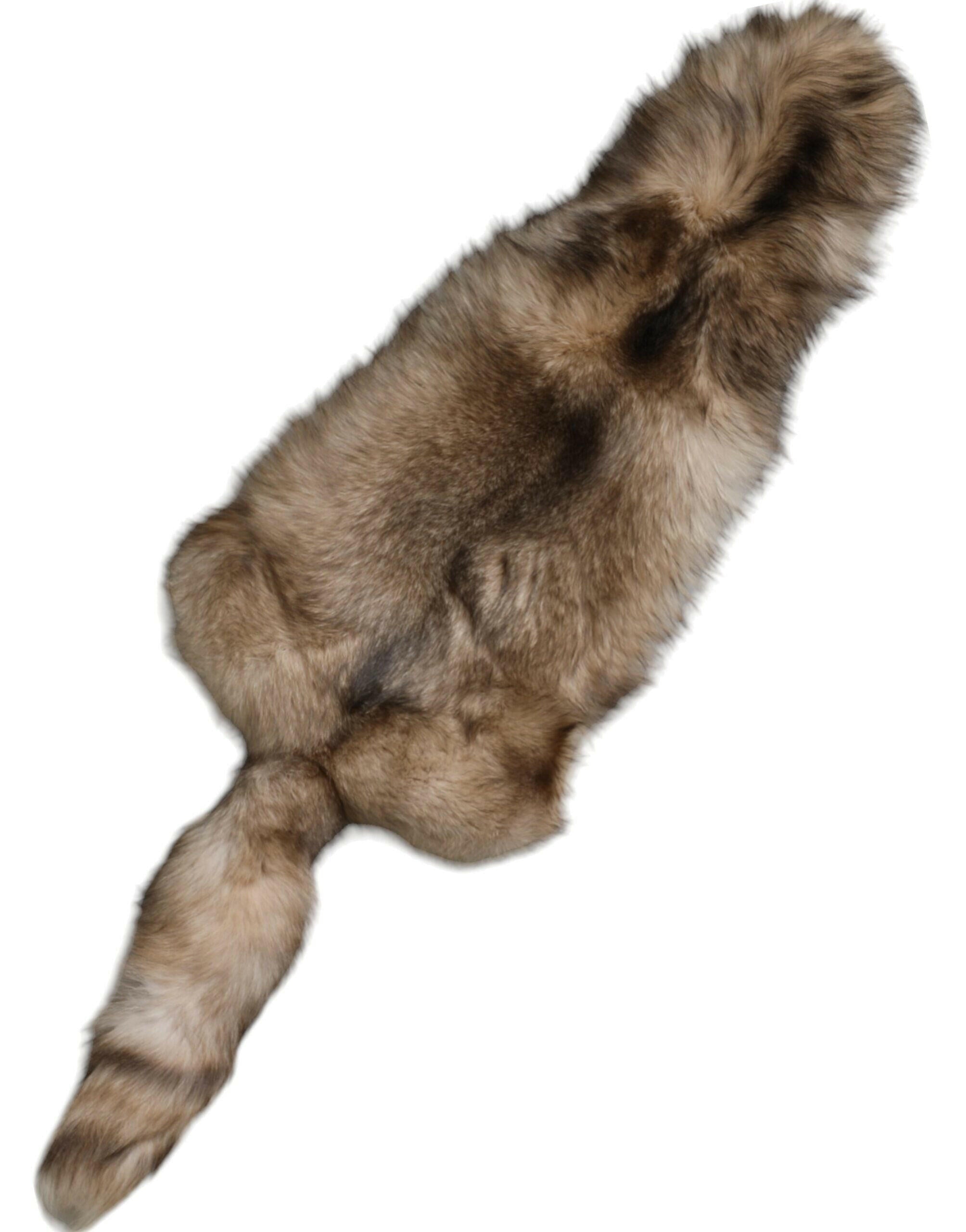 Dolce & Gabbana Brown Frost Fox Fur Neck Warmer Winter Scarf -   -  Dolce & Gabbana.