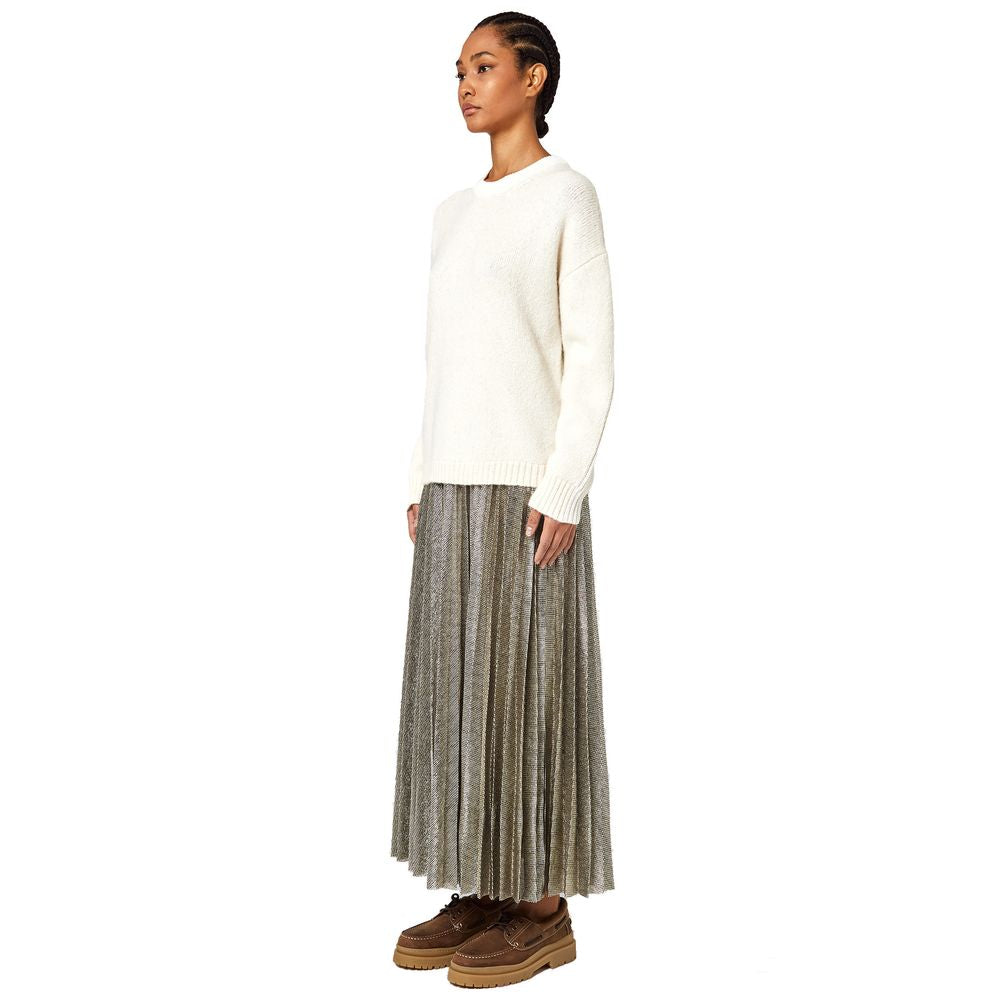 Alpha Studio White Recycled Wool Women Sweater -   -  Alpha Studio.