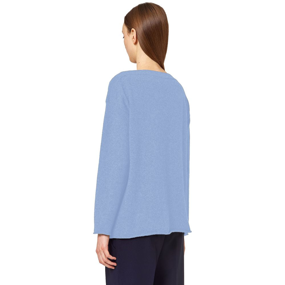 Alpha Studio Light Blue Cashmere Women Sweater -   -  Alpha Studio.