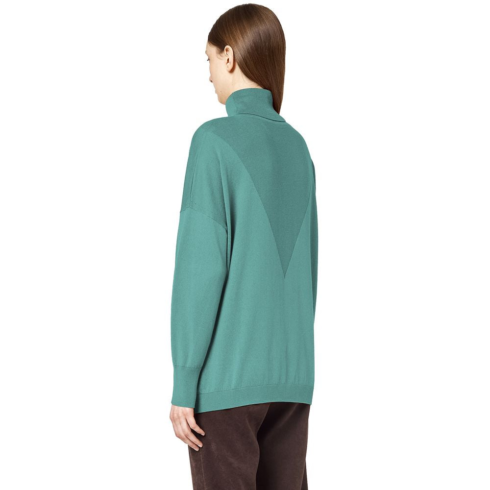 Alpha Studio Green Silk Sweater -   -  Alpha Studio.