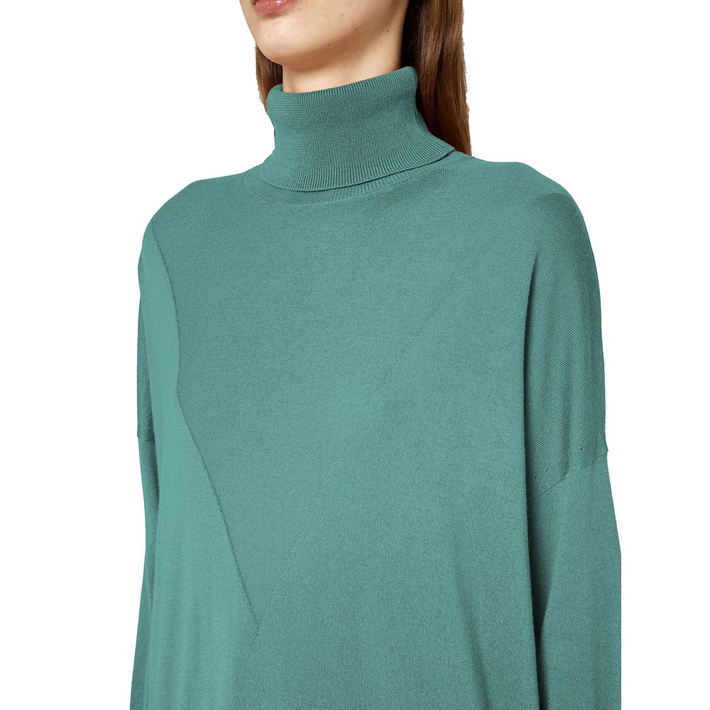 Alpha Studio Green Silk Sweater -   -  Alpha Studio.